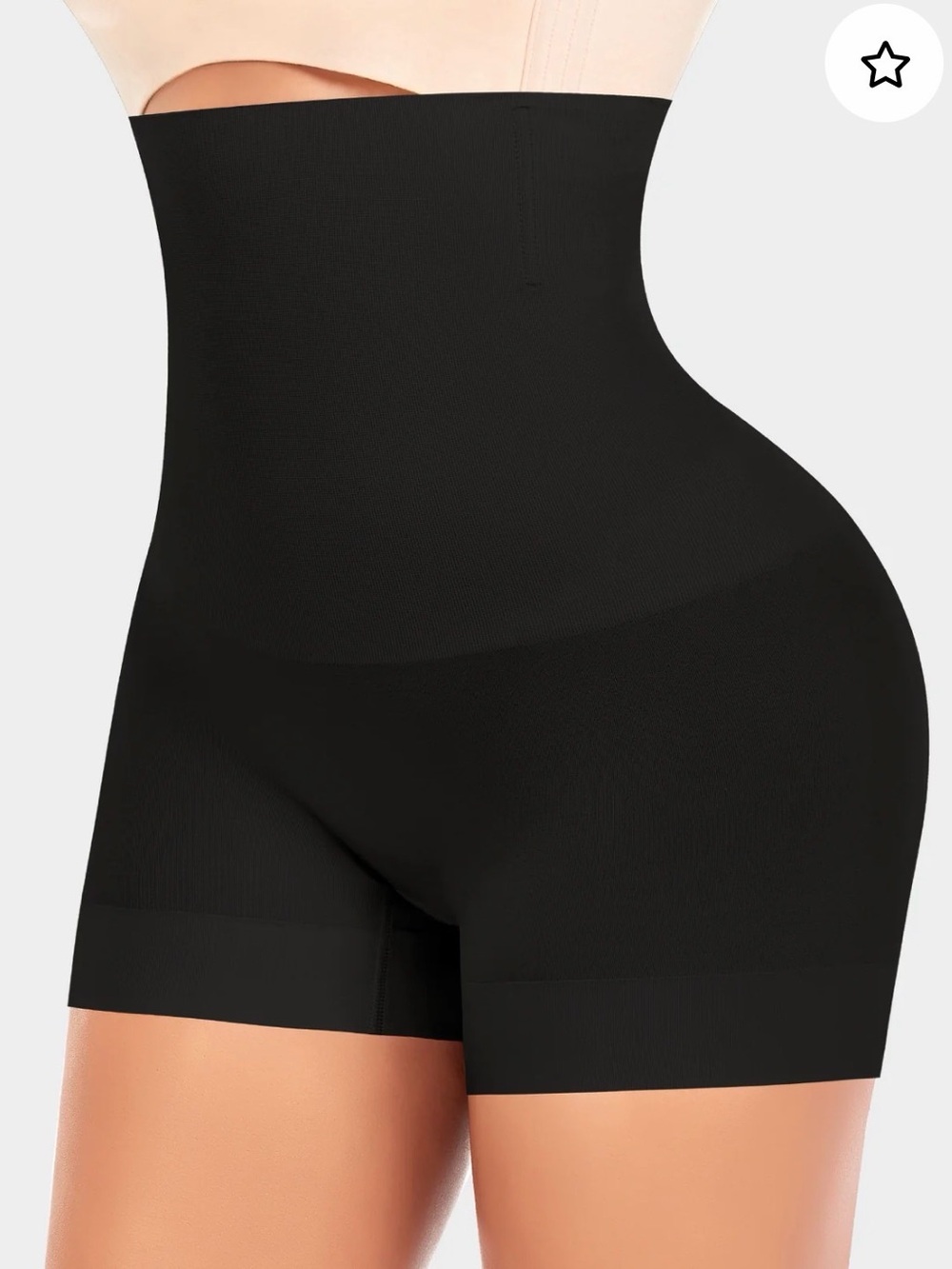 Tummy Control Seamless Shapewear Boyshort Werena Medium NEW Black Steel Bone In